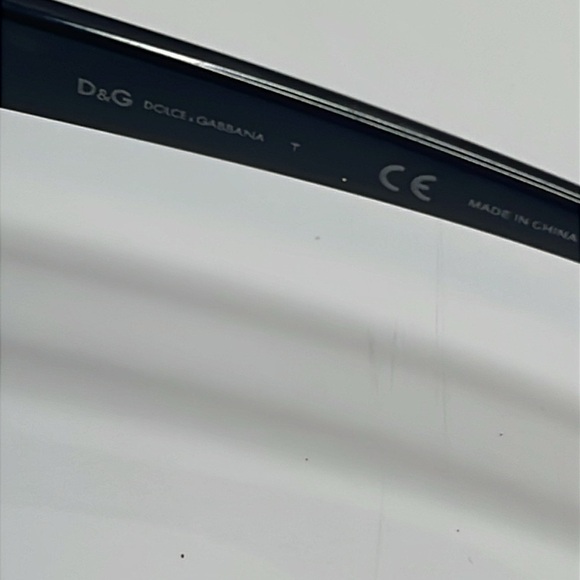 D&G Black Aviator Sunglasses